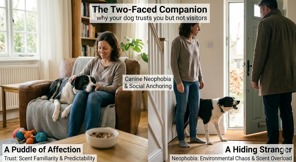 why your dog trusts you but not visitors